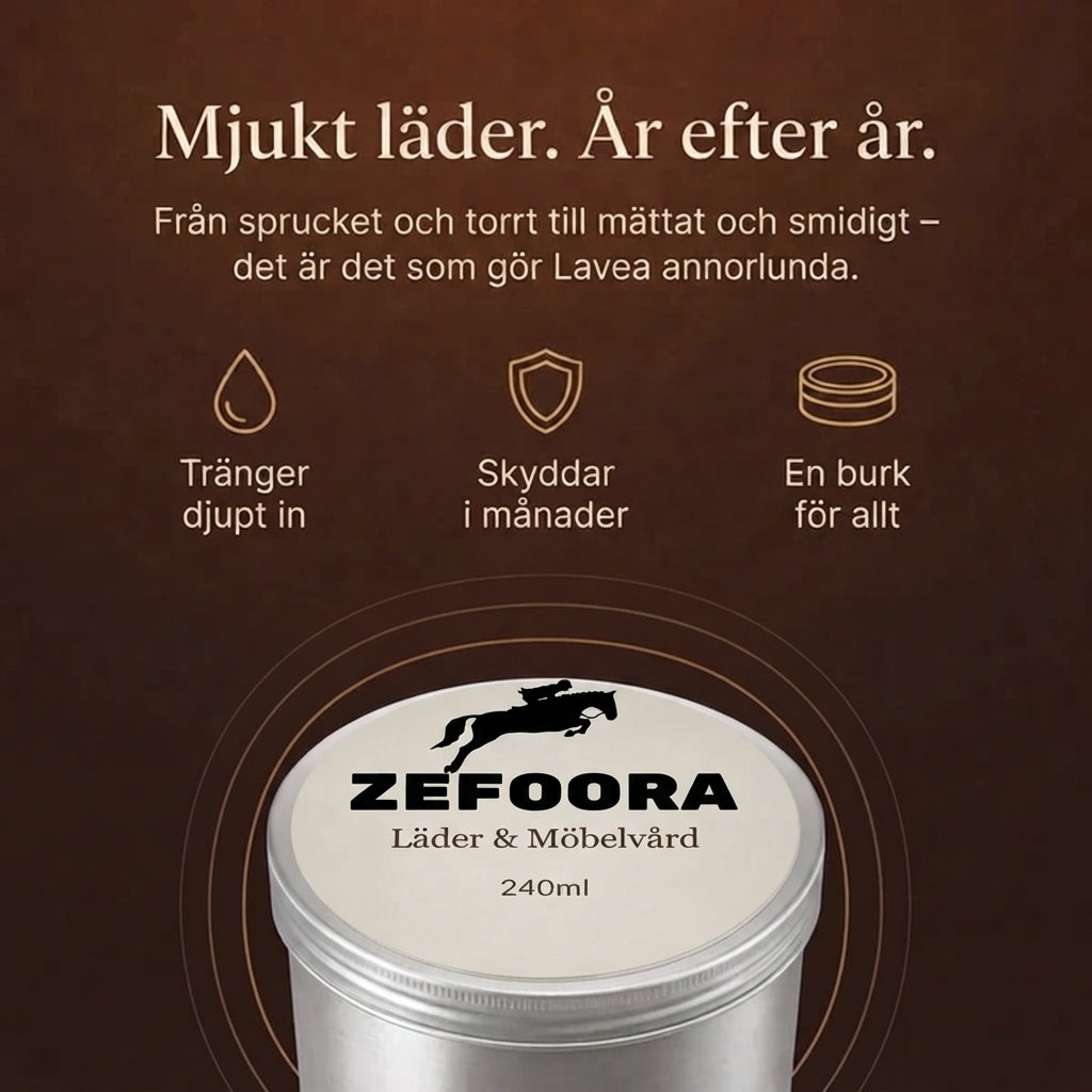 Zefoora® Läderbalsam för Hästutrustning
