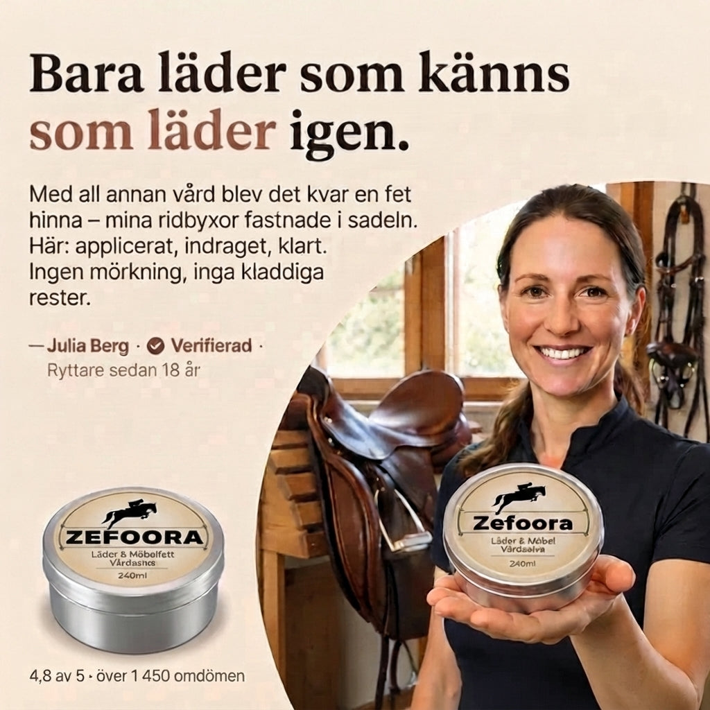 Zefoora® Läderbalsam för Hästutrustning