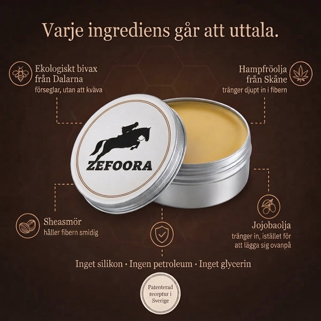 Zefoora® Läderbalsam för Hästutrustning